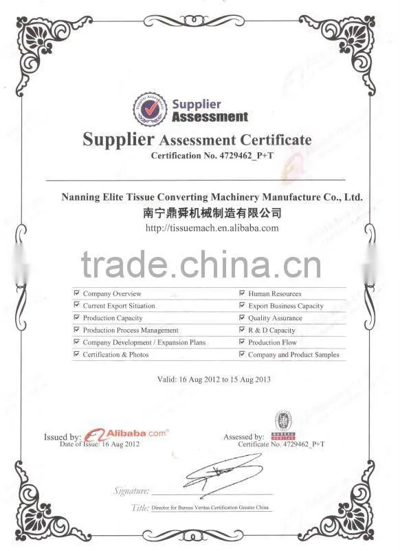 Superior quality and high speed machinery for embroidery design facial paper