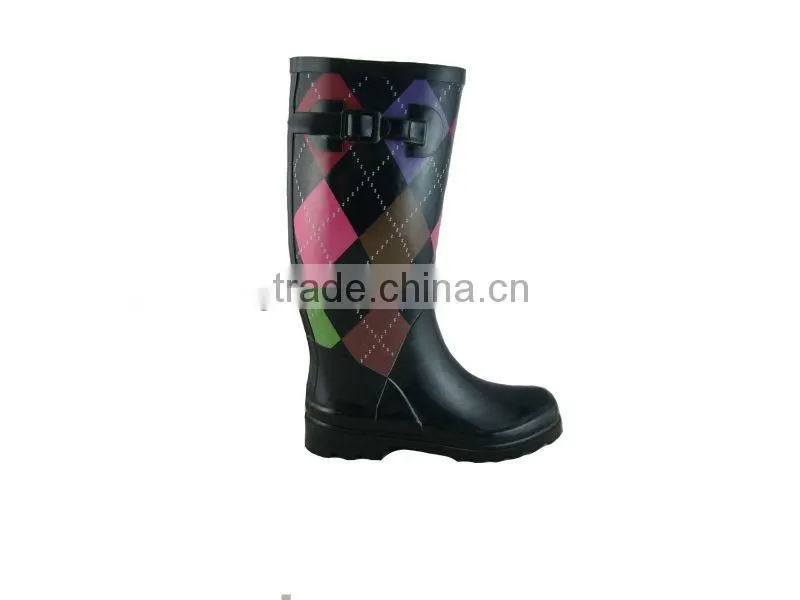 Professional Supplier High Heel Boots of Rubber Rain Boot