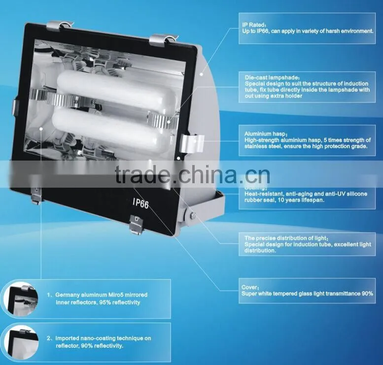 Outdoor induction lamp lighting fixture