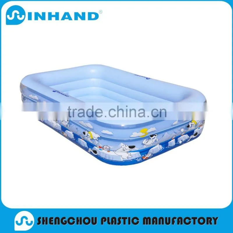 Adult large inflatable swimming pool made of 0.9mm pvc for water balls, roller balls and other water toys/swimming pool pump