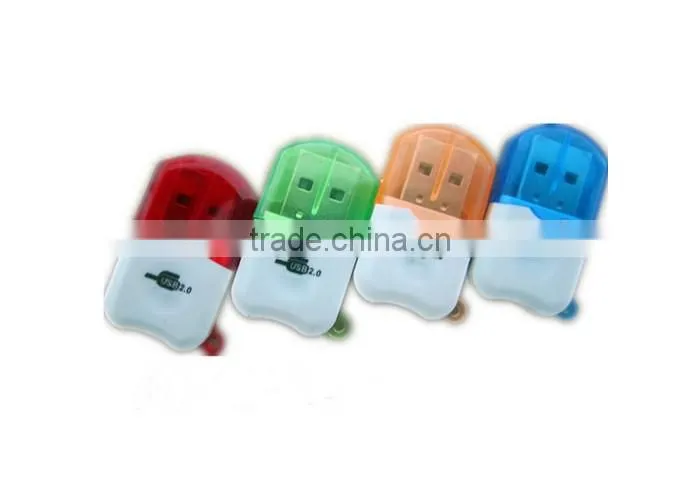 wholesale MOQ 50 psc usb micro sim card reader usb 2.0 mini sd card reader