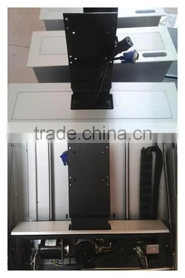 motorized lcd lift in vedio conference system /pop up lcd lift mechanism in meeting system