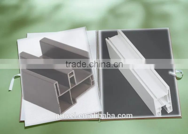 u-shaped pvc plastic profile, china pvc profile, plastic pvc profile , upvc profile for pvc casement window and door