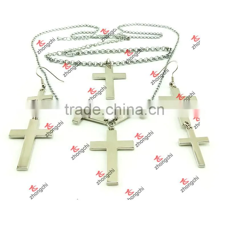 Fashion Metal Cross Charms Pendant Earrings for Sale