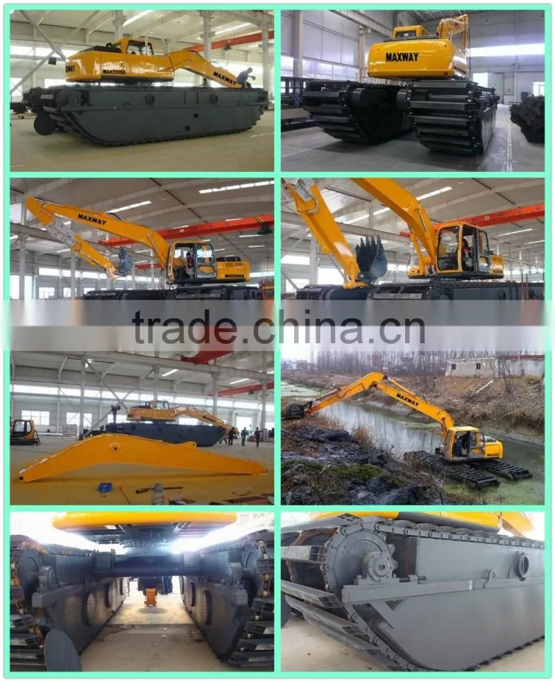 2015 New Product ! MAX80PU Small Amphibian Pontoon Undercarriage , Suitable to 6 to 10Ton Crawler Excavators
