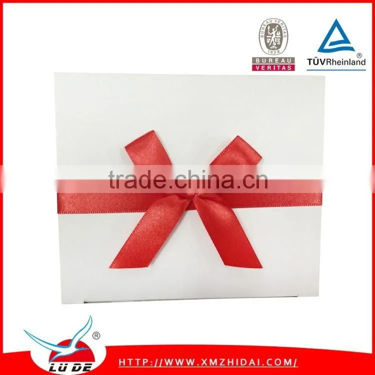 Gift packing use printed ribbon bows with elastic loop