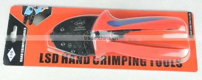 CE ROHS experience production for 10years LSDgood qutails pliers for wire-end ferrules S-2550EF ratchet hand crimping tools