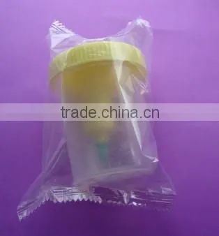 Sterile needle set for urine container