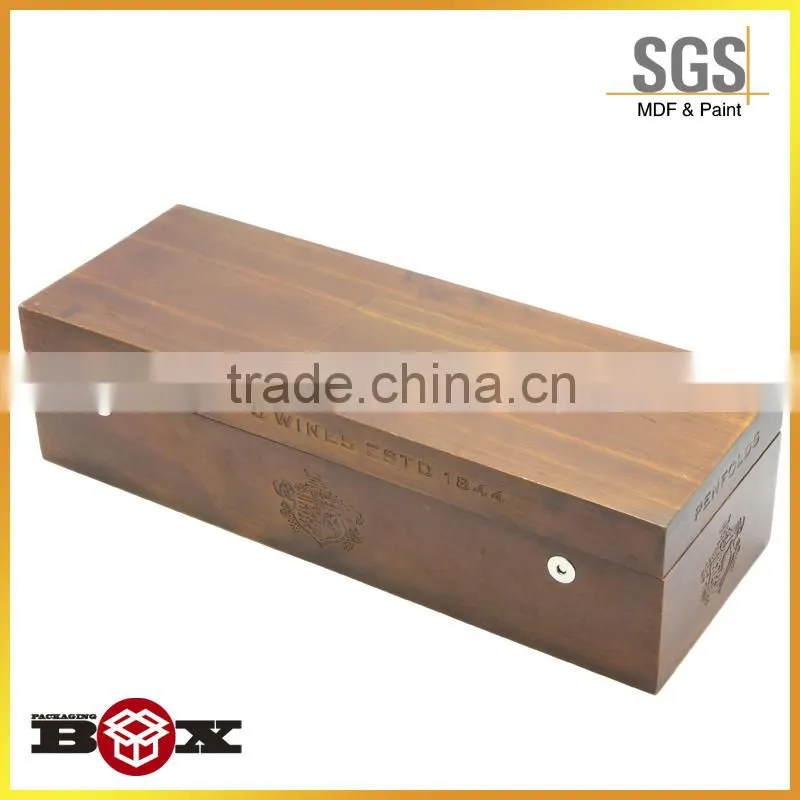MDF painted wooden wine bottle gift boxes for France wine