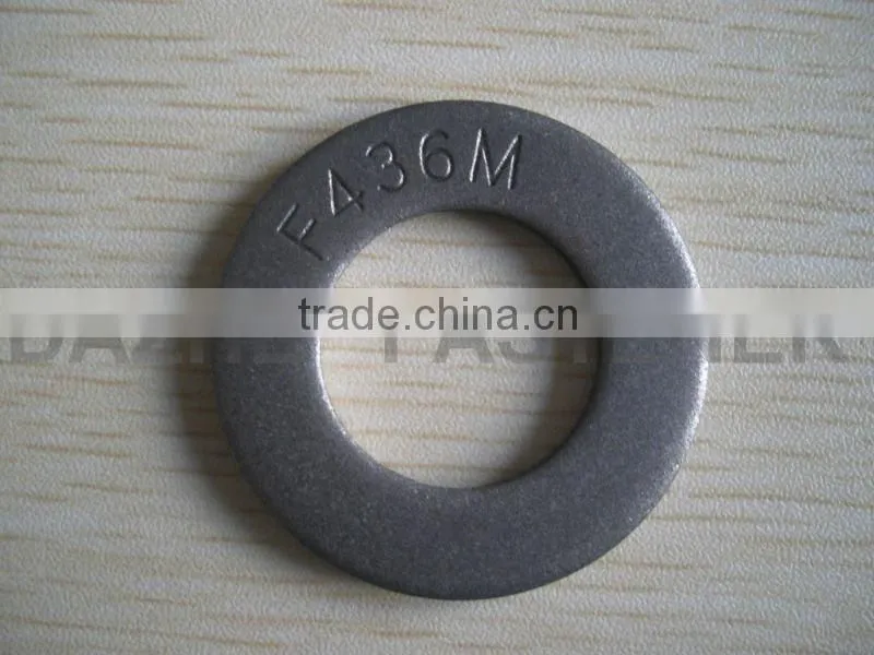 Carbon hardened black F436M flat washer