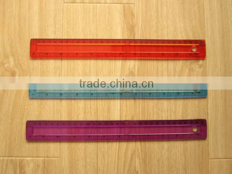 Hot Sale 30X3.6CM Shatter Resistant Straight Ruler/flexible ruler