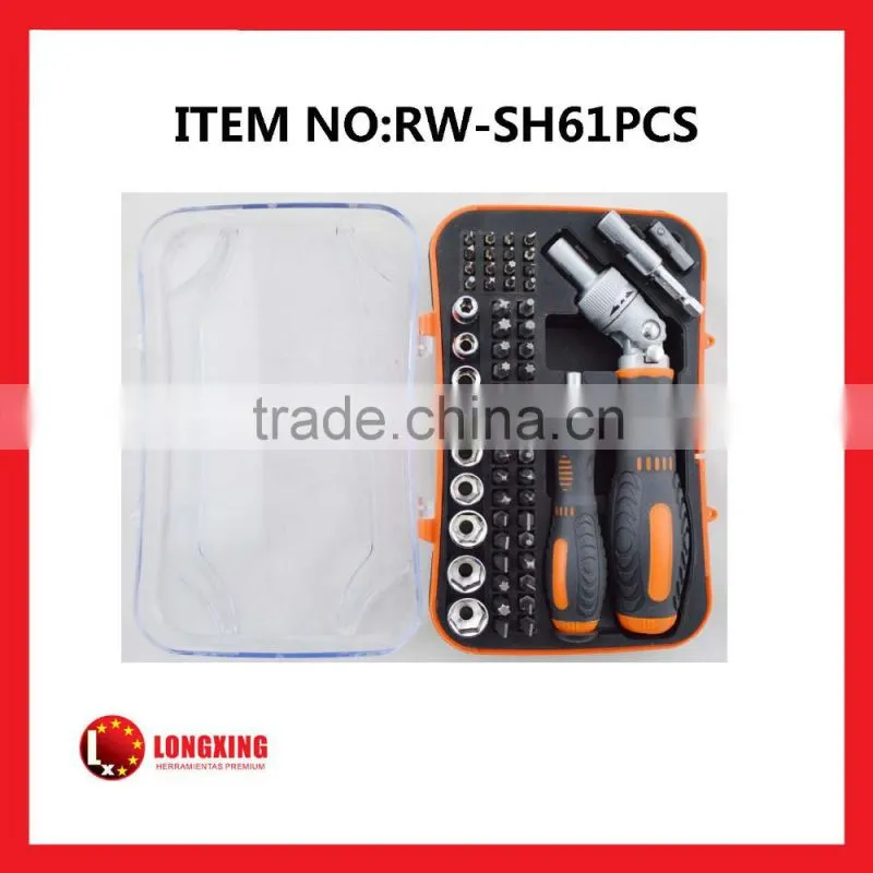 Factory Supply High quality 61 pcs multi-function quick release precision screwdrivers socket set