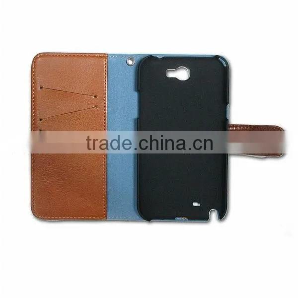 Cool blue jean leather case for Pantech SKY Vega IM-A820L with credit card slot