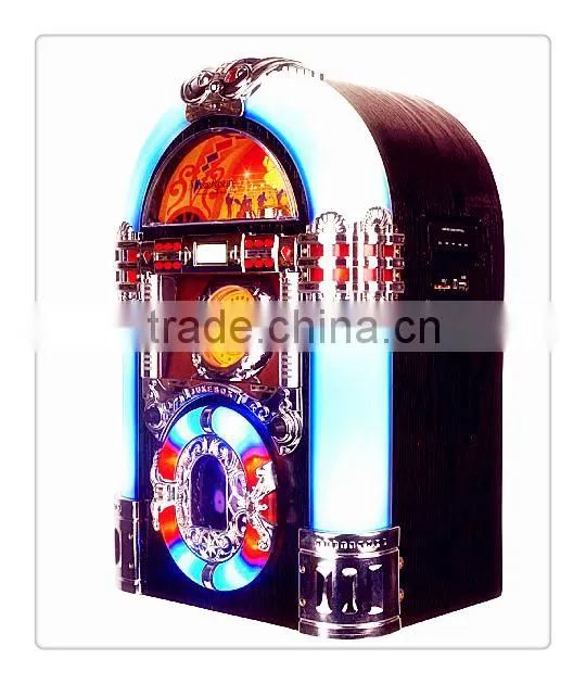 Kids cd player Jukebox with wooden bluetooth speaker