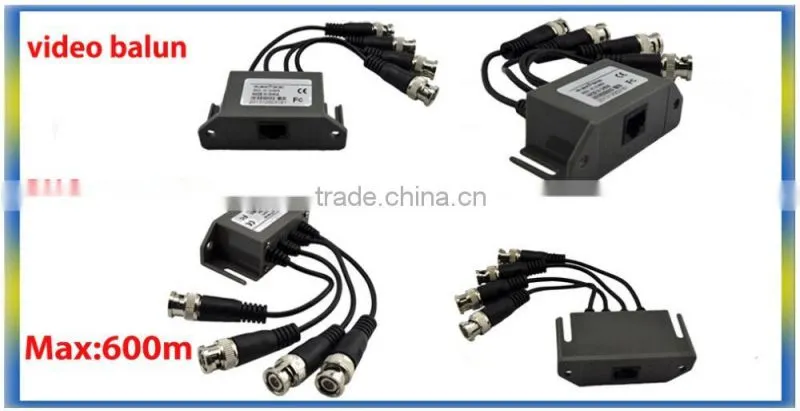 4chs Passive Video Balun for CCTV Camera with BNC connector