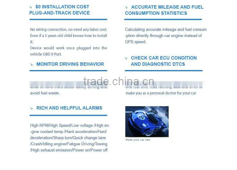 GSM Car OBD GPS Tracking solution