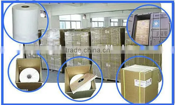 PET metallised silver and gold laminating film coated EVA glue