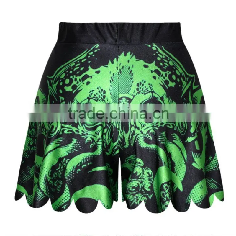 2015 Cargo Shorts Women Shorts Summer Printing Monster Pants Hot Shorts N14-46
