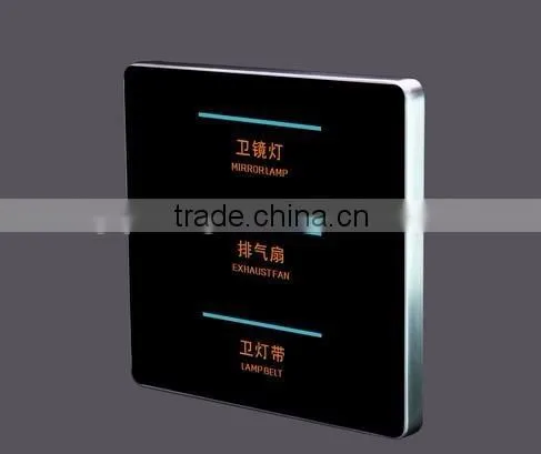 Crystal Glass panel switch smart home Wall switch Touch Switch