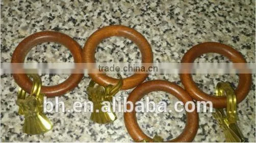 35MM Deco Window Wooden Curtain Pole Rings