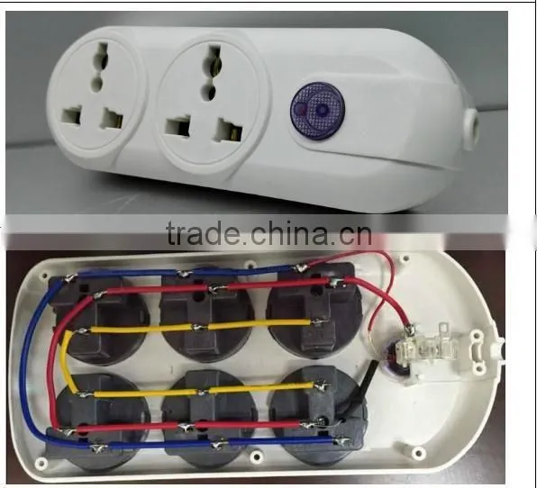 TLC10 1.8 to 10M cable length British plug extension box with usb