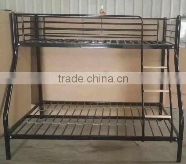 UK MARKET 3 people bunk bed with wooden step /metal bunk bed