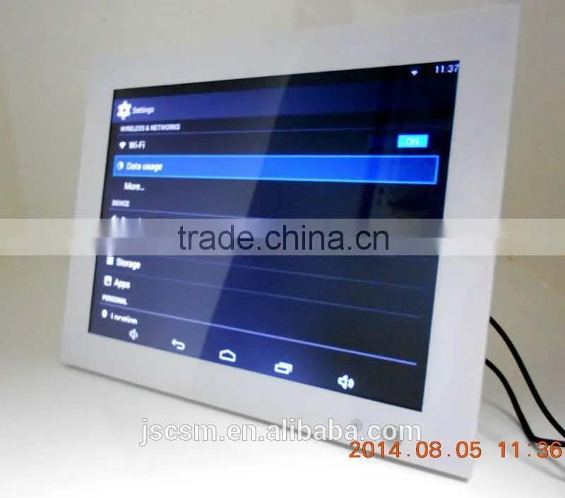 Hot selling 12.1inch WIFI hd display lcd ad player with motion sensor for advertising