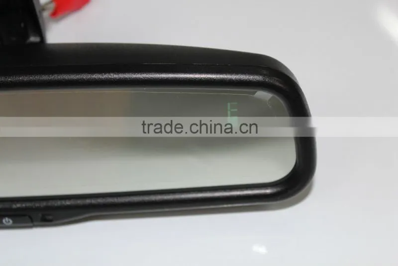 HOT SALE!!!4.3inch monitor compass/temperature auto rearview mirror back up camera in rear view mirror