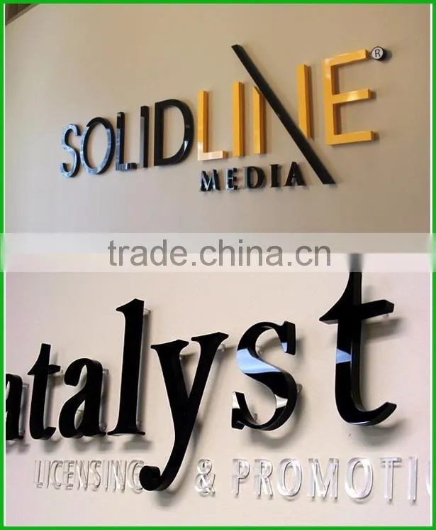 Custom PMS Color Acrylic Letters Sign Indoor