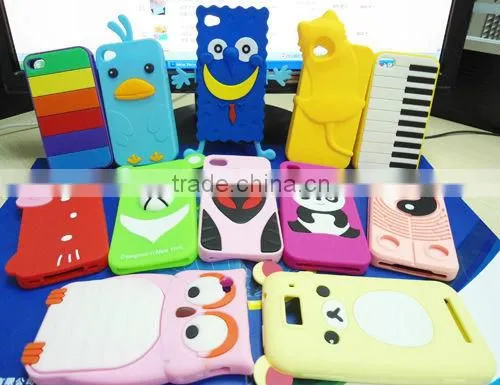 Silicone Creative Cellphone Cover for iPhone 4S