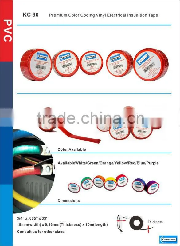 KC60 pvc electrical oil sounding tape
