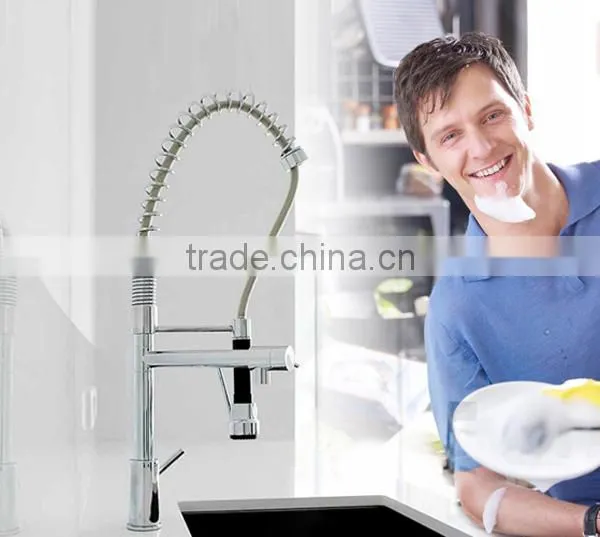 ceramic basin faucet can pull out, withdraw to use basin tap, 1.5m pipe basin mixer tap