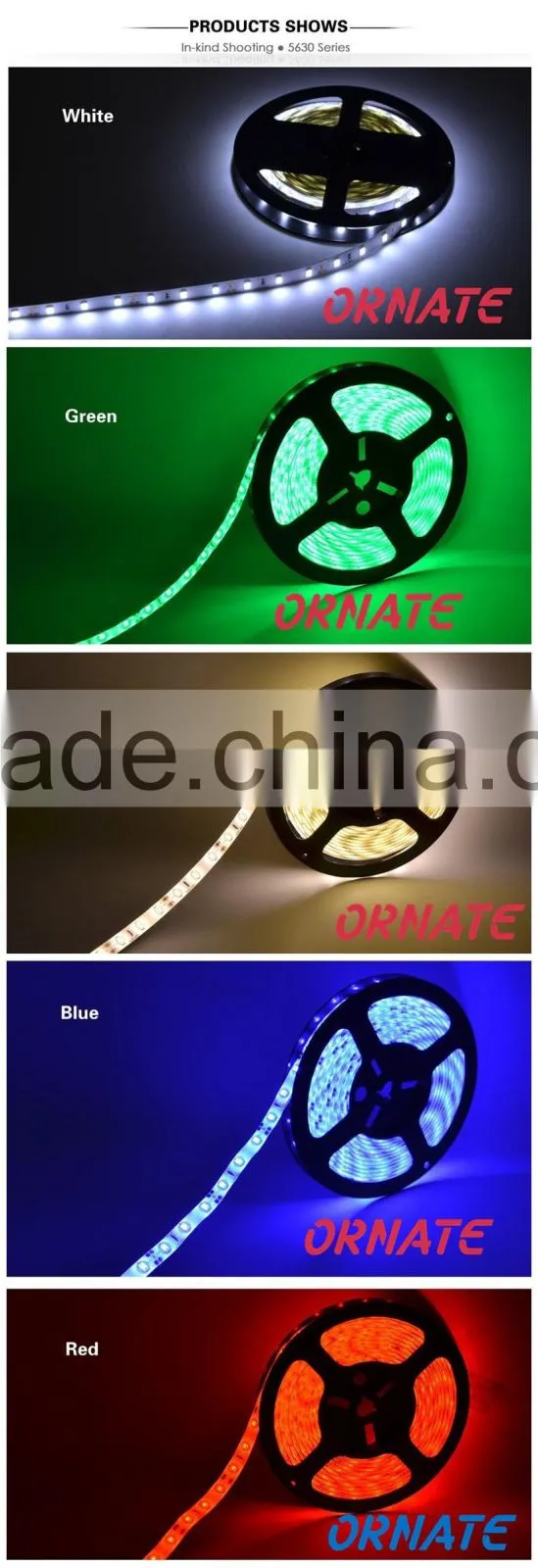 Parylene coating 5630 LED strip waterproof IP65
