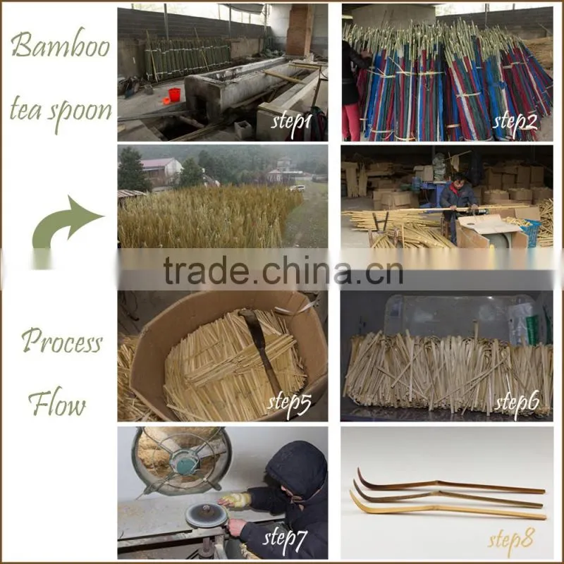 Cheap Handmade Purple Bamboo Matcha Tea Spoon Ice Cream Scoop (Chashaku)