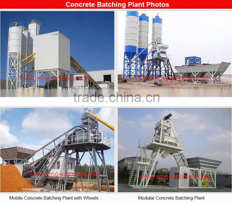 35m3/h HZS35 Lifting Hopper Stationary Ready Mix Concrete Batching Plant for sale made in China