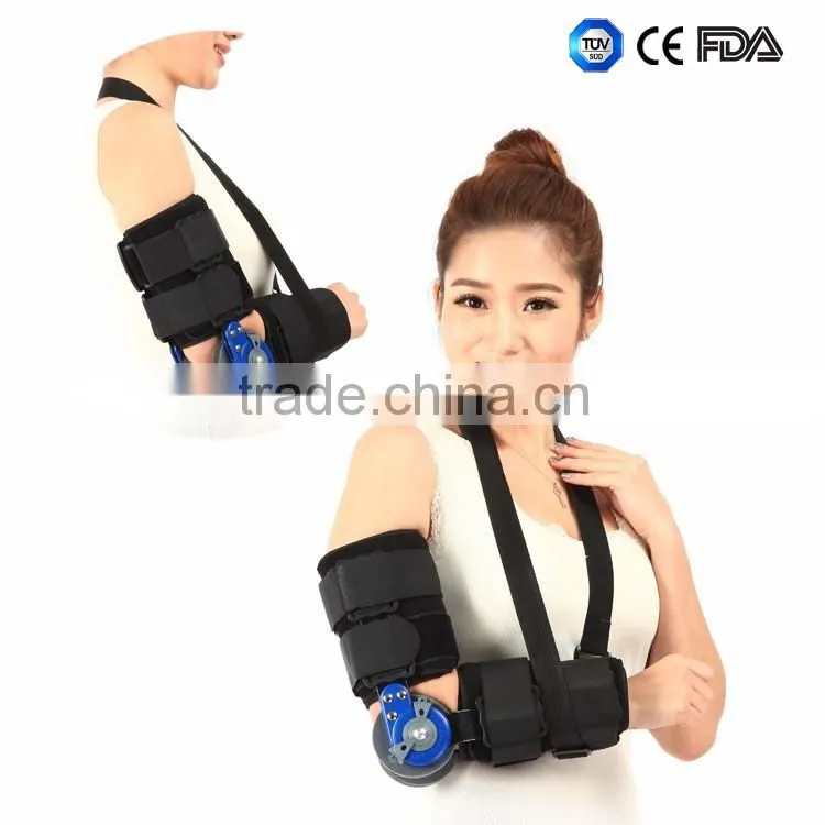 High quality elbow immobilizer angle adjustable hinged elbow support