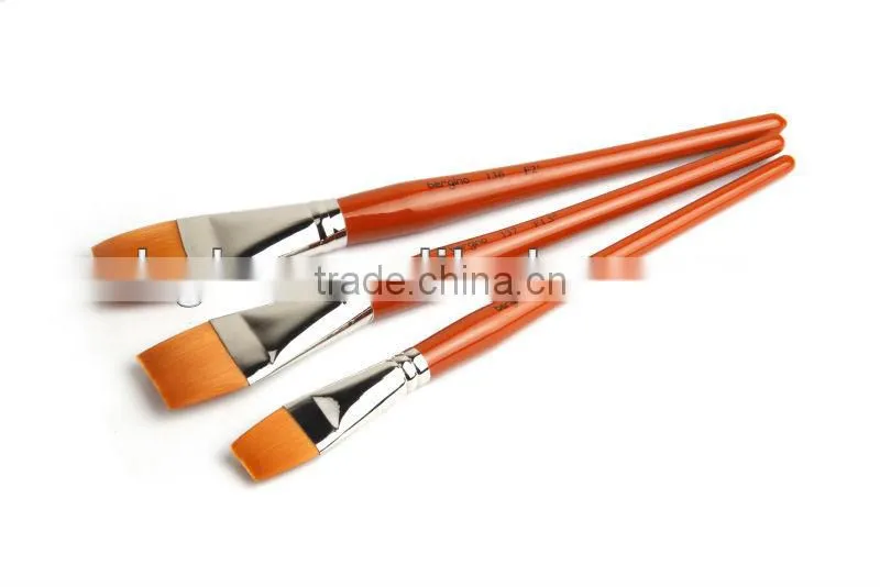 in stock BGN-136 Bergino master professional XL size flat shape nylon hair artist paint brush