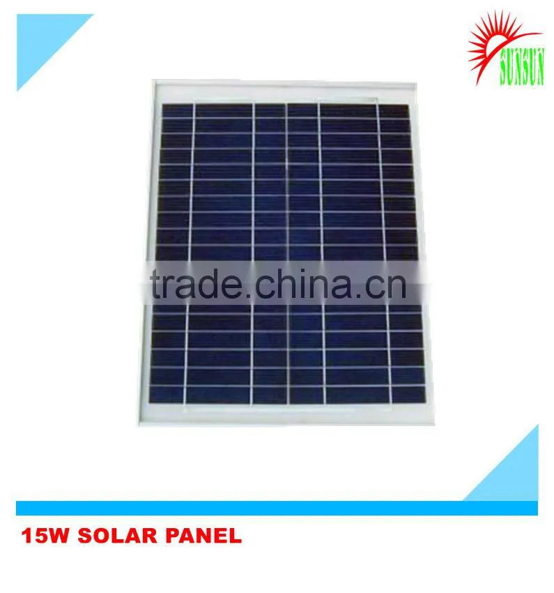 Shenzhen made 15W monocrystalline solar panel