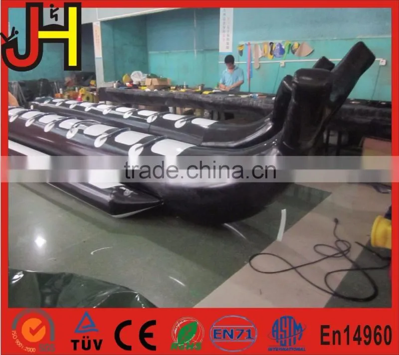 Custom Made High quality 0.9mm Inflatable Shark Boat Price For Sale