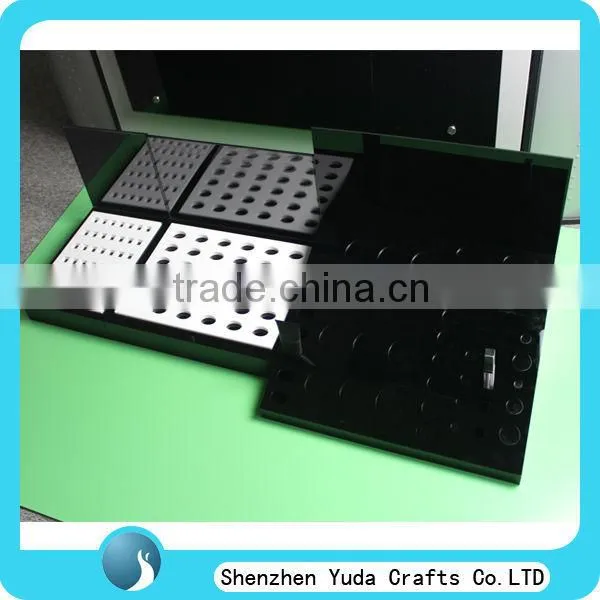 wholesale acrylic cosmetic display rack Double-sided Blush and Eyeshadow Display Unit