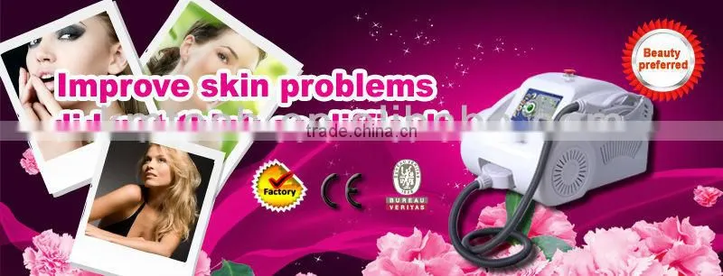 Portable E-LIGHT(IPL&RF) beauty machine for hair removal and photo rejuvenation with pain-free(CE APPROVED)