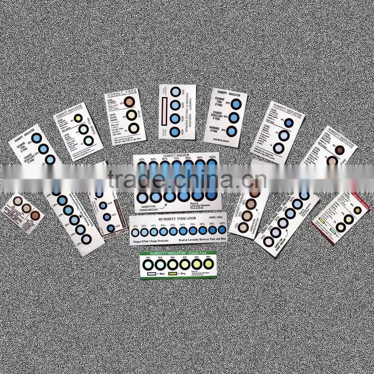 RoHS OEM Free Sample 6 Dots Humidity Indicator Sheet