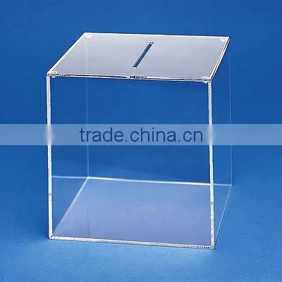 clear acrylic coin bank