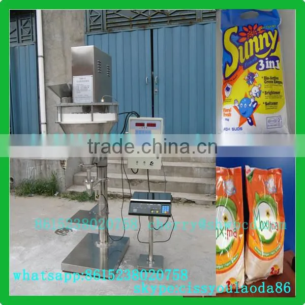 Semiautomatic dry small sachets powder packing machine