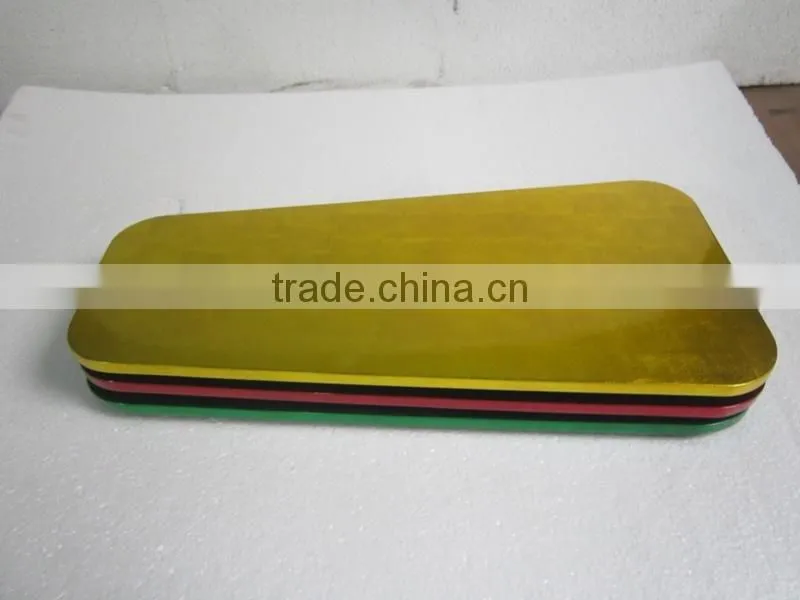 Decorated Lacquer Tray, Shiny Black color with Fireworks in Gold color