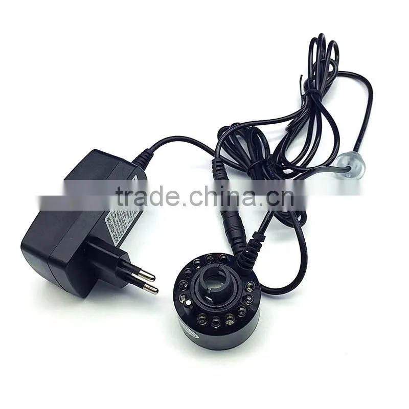 12 LED Mist Maker Fogger maker Fog Machine Atomizer Air Humidifier for Water Fountain Pond mountain