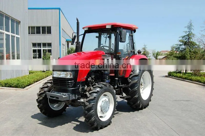DQ904, 90HP 4x4 tractor fit with 4in1 Front end loader, slasher mower, Backhoe, post hole digger etc.