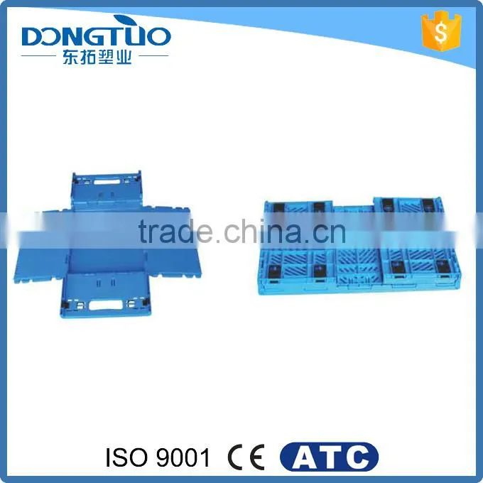 High quality folding plastic box pallet, collapsible plastic pallet box