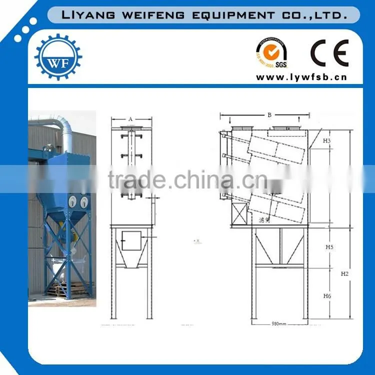 Pharmaceutical factory bag-type filter dust collector
