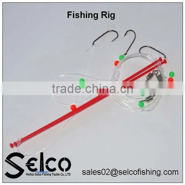 Chinese qualitied,3pc hook,octopus fishing rigs
